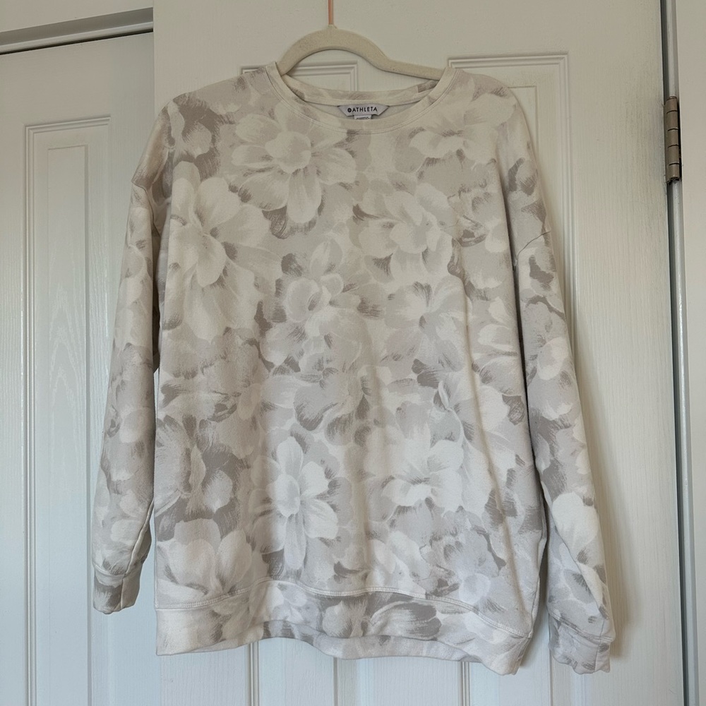 Athleta floral sweatshirt. Worn once!